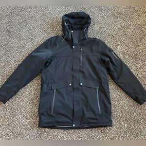 Men's Black Hooded Performance Jacket size XL